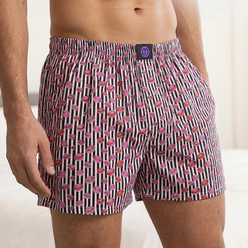 

Men’s Boxer Briefs Cotton Stretch Soft Breathable Underwear Mid Waist Breathable Comfortable Cotton