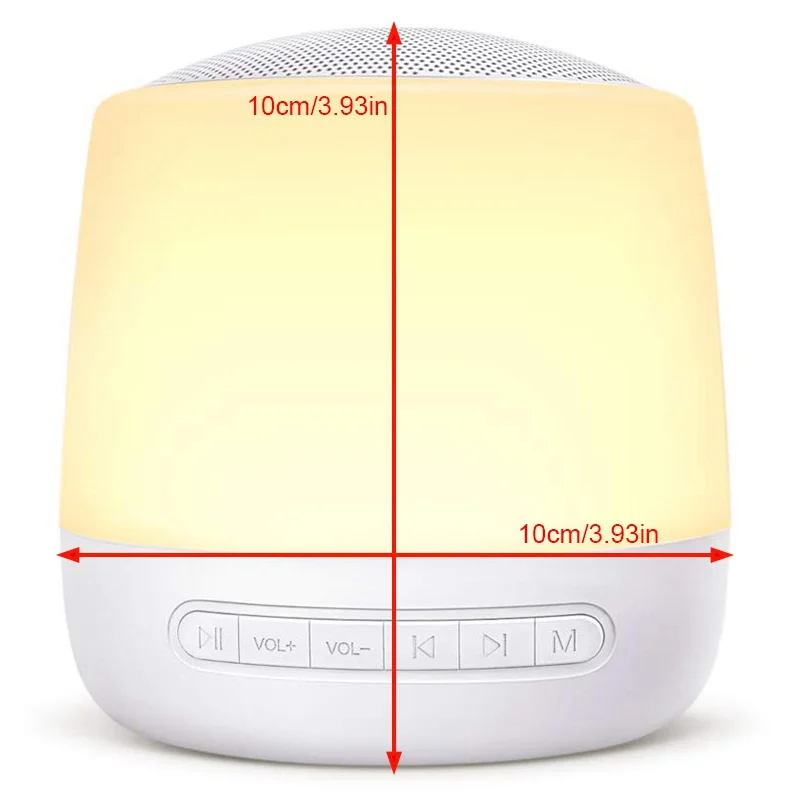 Máquina de ruído branco com luz noturna, sons calmantes, temporizador e função de memória 28 sons sonoros 32 níveis de volume
