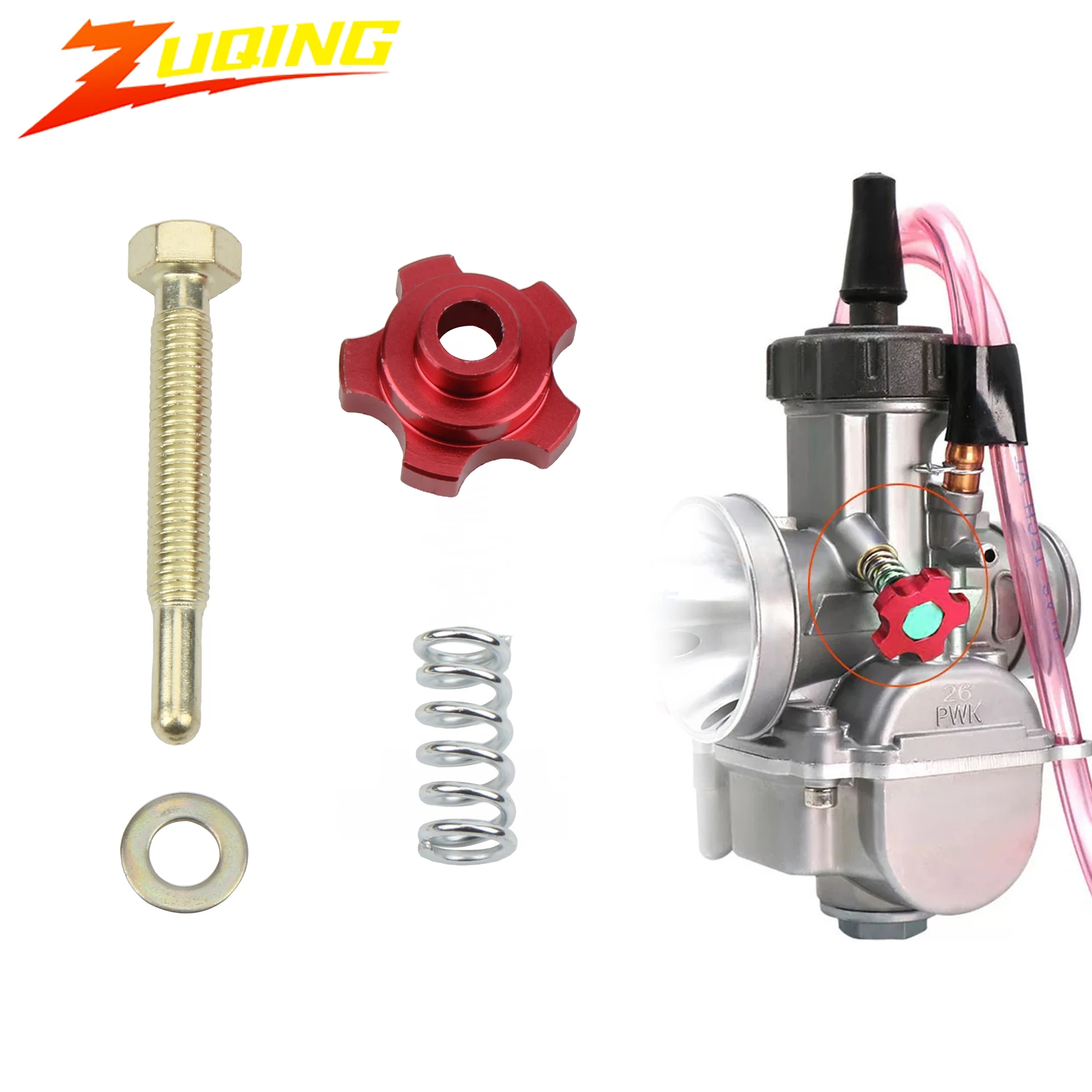 

Motorcycle Carburetor Air Fuel Mixture Idle Speed Adjuster Screw Kit CNC Aluminum For PWK Carb Replacement Parts