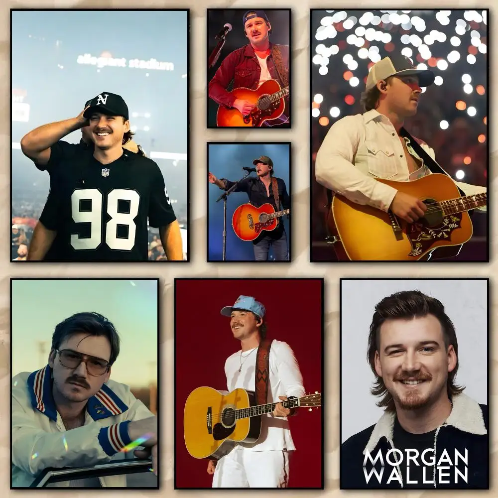 Singer M-Morgan Wallen Poster HD Printing Wall Art Home Decor For Bedroom Drawing Room Office Idea Gift