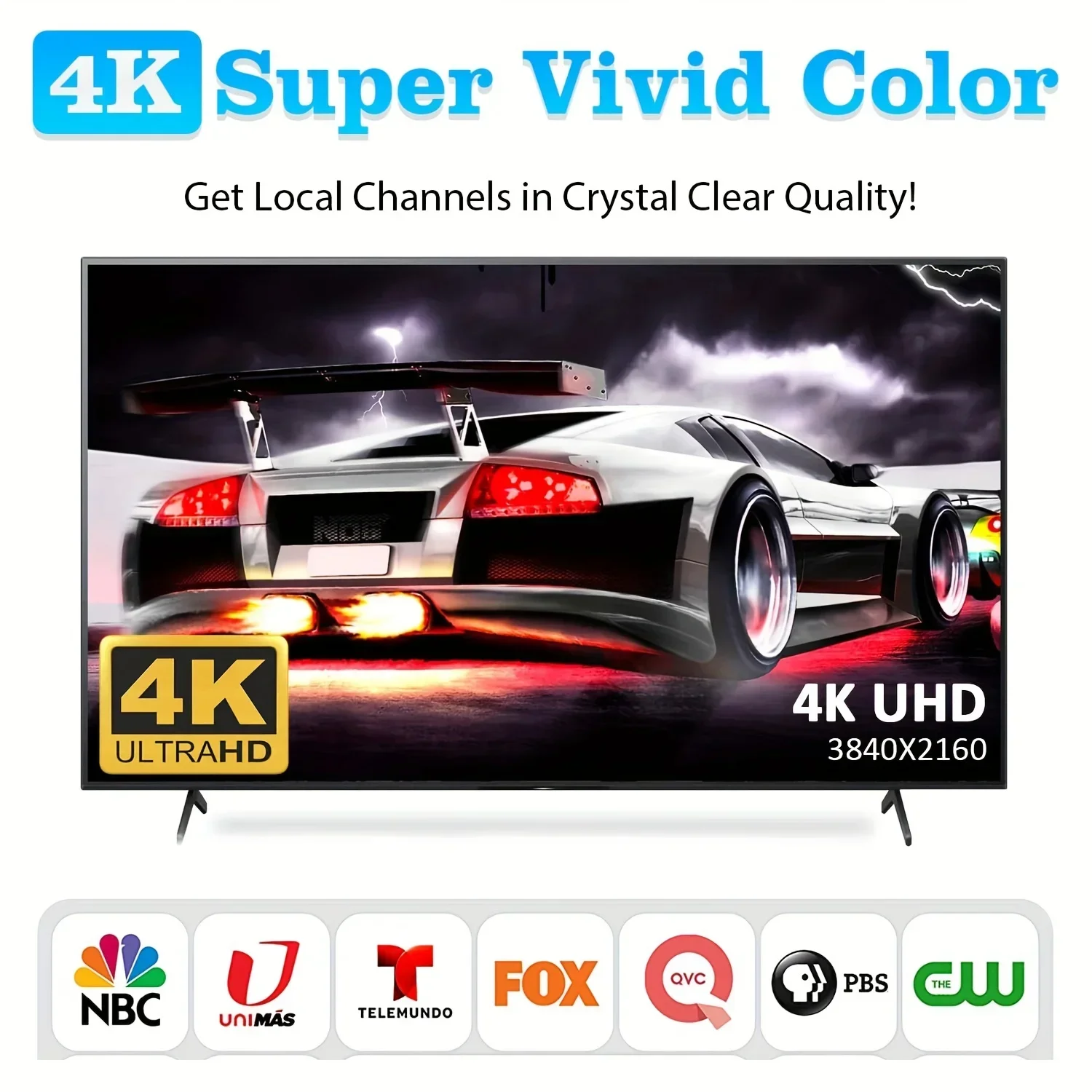 ​ ​ Antena cyfrowa HDTV 2024 - antena odbiorcza z mocną podstawą magnetyczną do użytku wewnątrz i na zewnątrz ​ ​