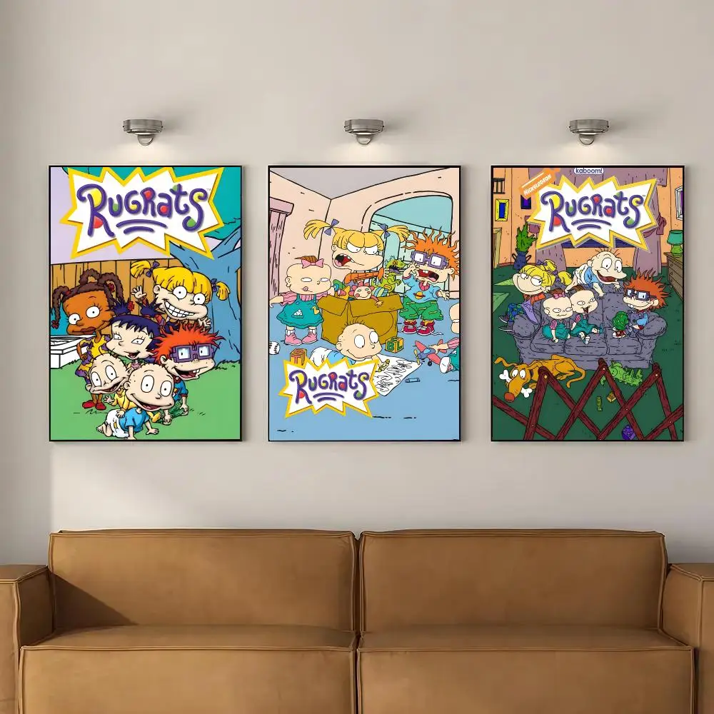 Anime R-Rugrats Poster High Quality Wall Art For Home Bedroom Living Hallway Perfect Gift