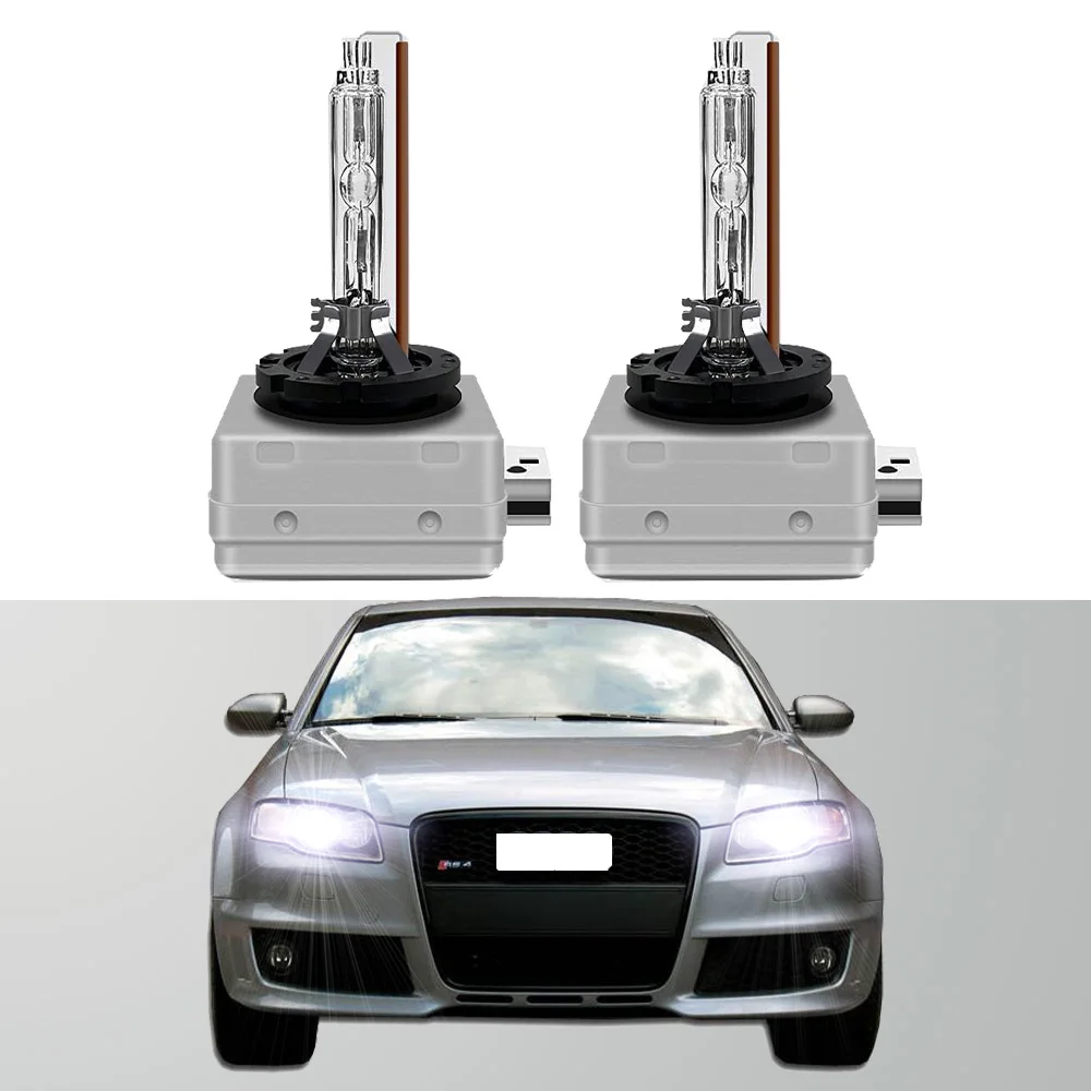 

For Audi RS4 B7 2006 2007 2008 6000K Hid Xenon Headlight Bulb High Low Beam (Only fit original bulb is Xenon）