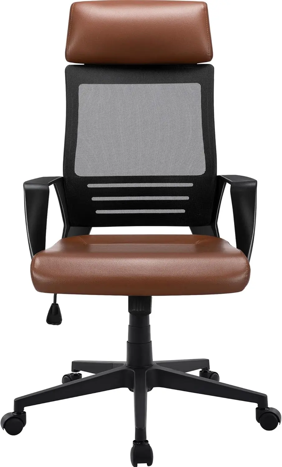 

Ergonomic Office Chair, High Back Office Desk Chairs with Headrest and Lumbar , Swivel Chairs with Wheels, Brown Stool chair