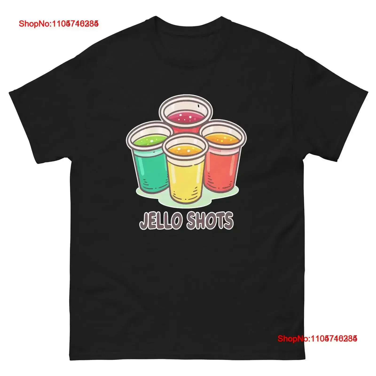 Jello Shots Party Supplies Items Birthday Event T Shirt vintage Washed designer clothes Versatile Casual Soft homme vintage