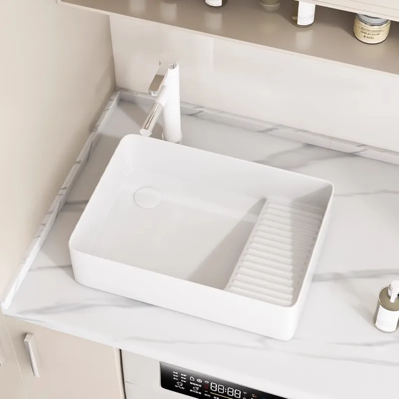 On-stage basin with washboard rectangular wash  household bathroom single  laundry pool balcony