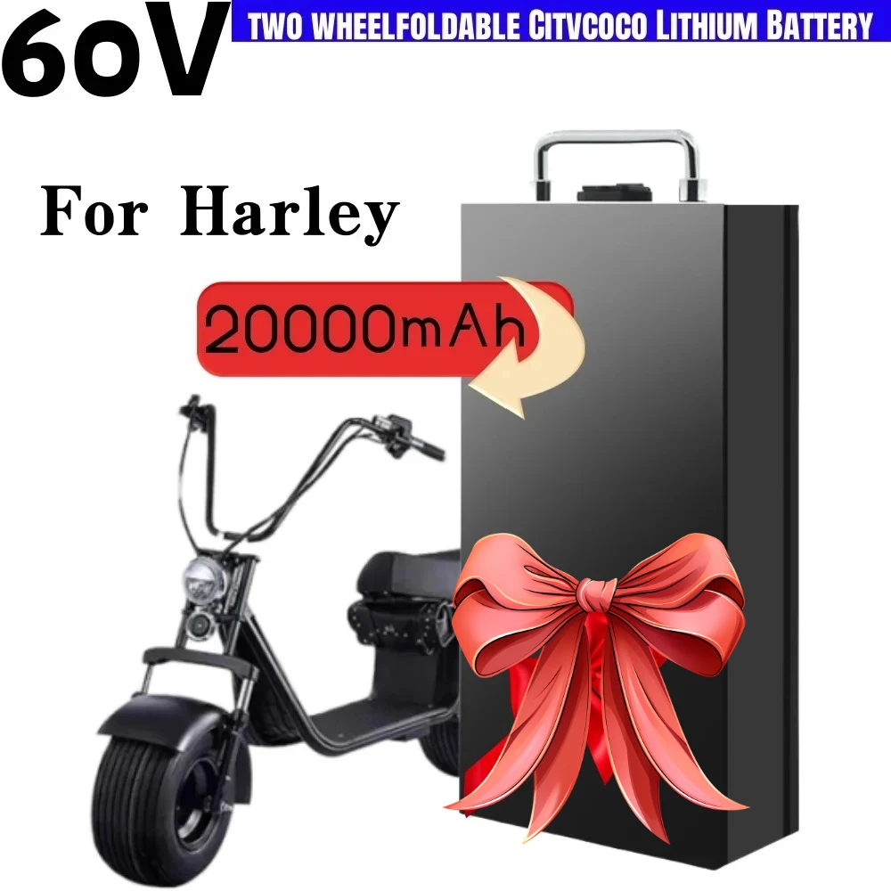 

for Harley 60V Electric Vehicle Battery 20Ah Motorcycle Foldable CityCoco Electric Scooter Waterproof 18650 Lithium Battery