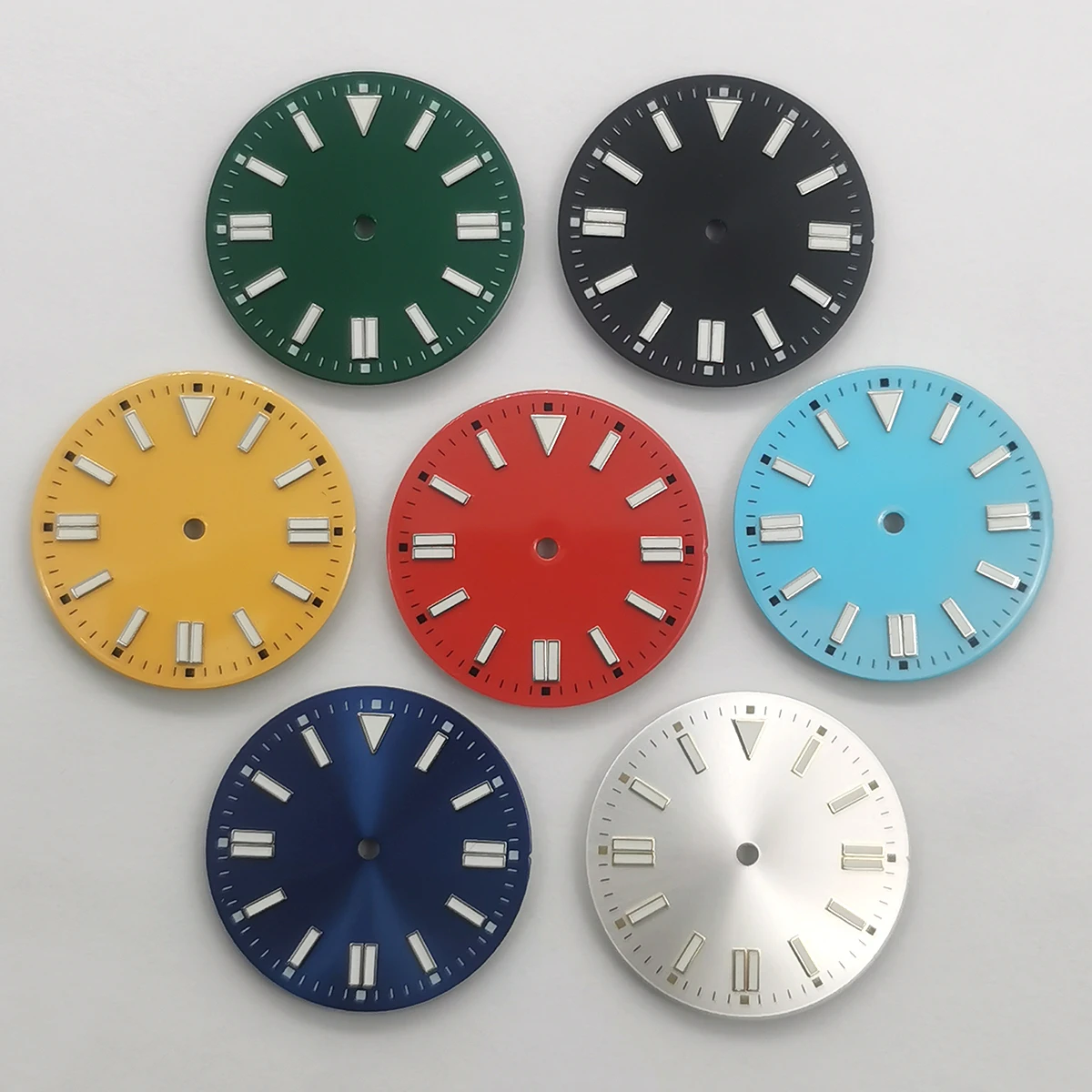 Neiton 28.5mm Black Blue Green Red Yellow Sterile Watch Dial Fit NH35 NH35A Movement