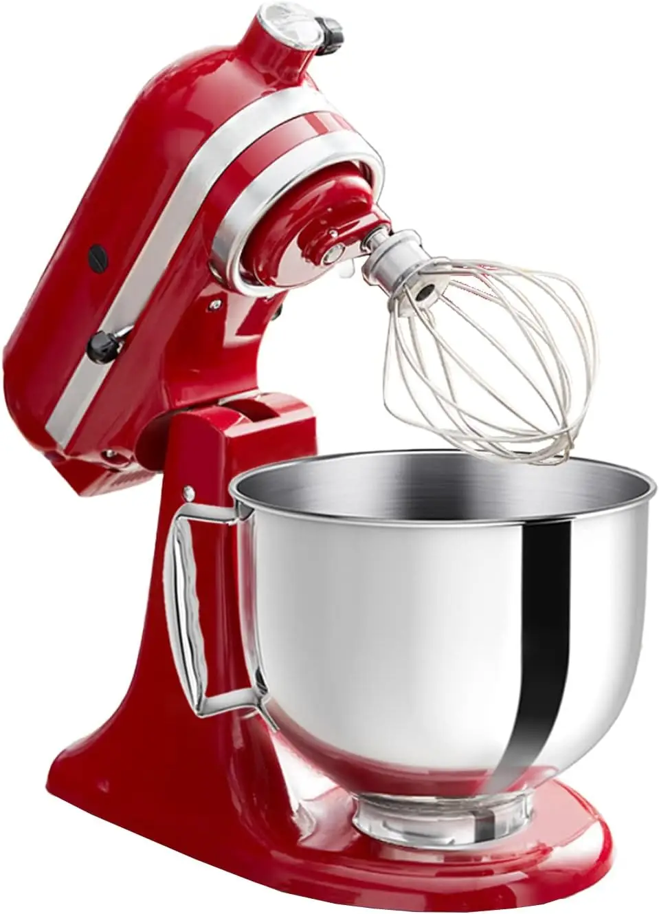 Stainless Steel Mixer bowl Fit for KitchenAid Artisan&Classic Series 4.5-5 QT Tilt-Head Mixer, 5 Quart Mixing Bowl with Handle.