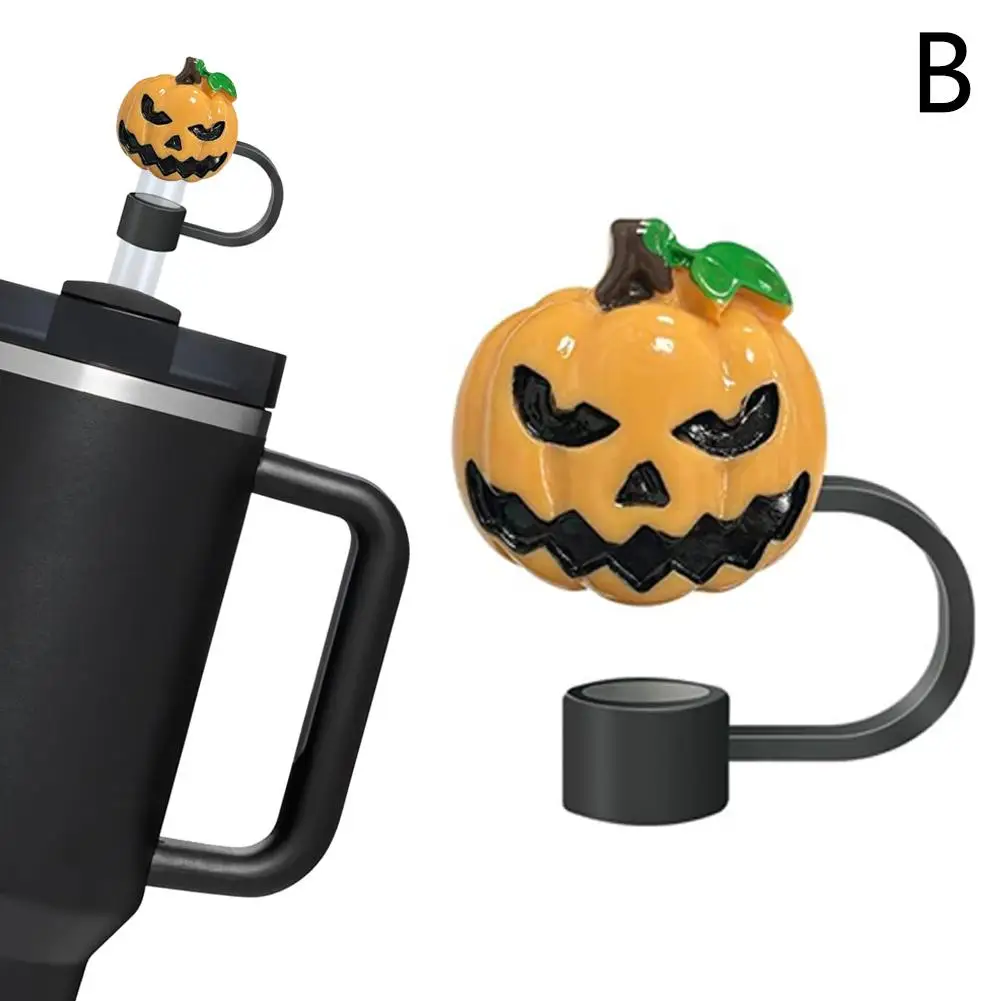 1 Stuks Halloween Stro Cover Cap Voor Cup Herbruikbare Afneembare Siliconen Stro Topper Voor 10Mm Stro Stro Ti O3g2