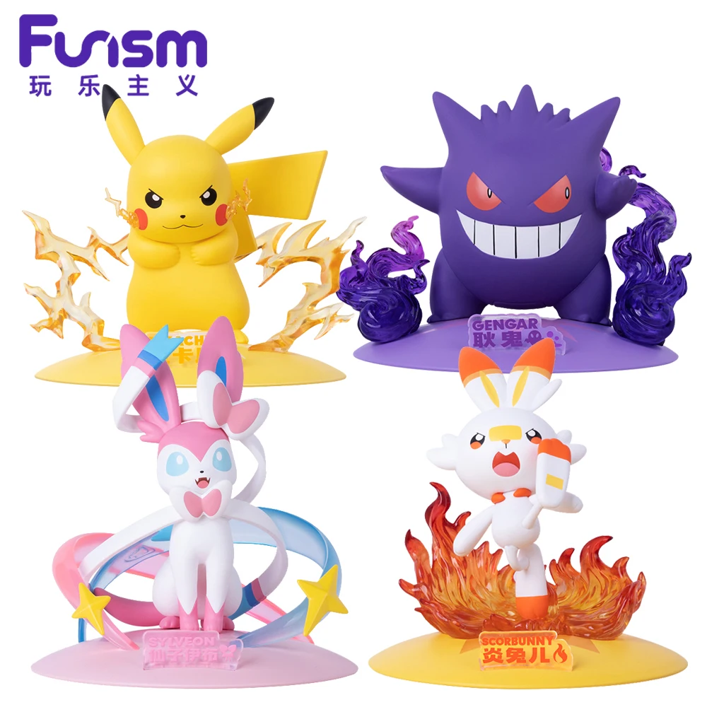 

New Genuine FUNISM Peripheral Pokemon Action Figure Officially Authorized Lifelike Expressions Desktop Ornament Perfect Gifts