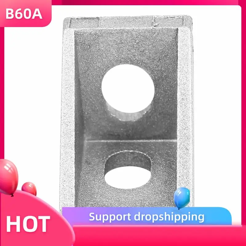 

B60A 400Pcs 2020 Corner Fitting Angle Aluminum 20X 20 L Connector Bracket Fastener Match Use 2020 Industrial Aluminum Profile