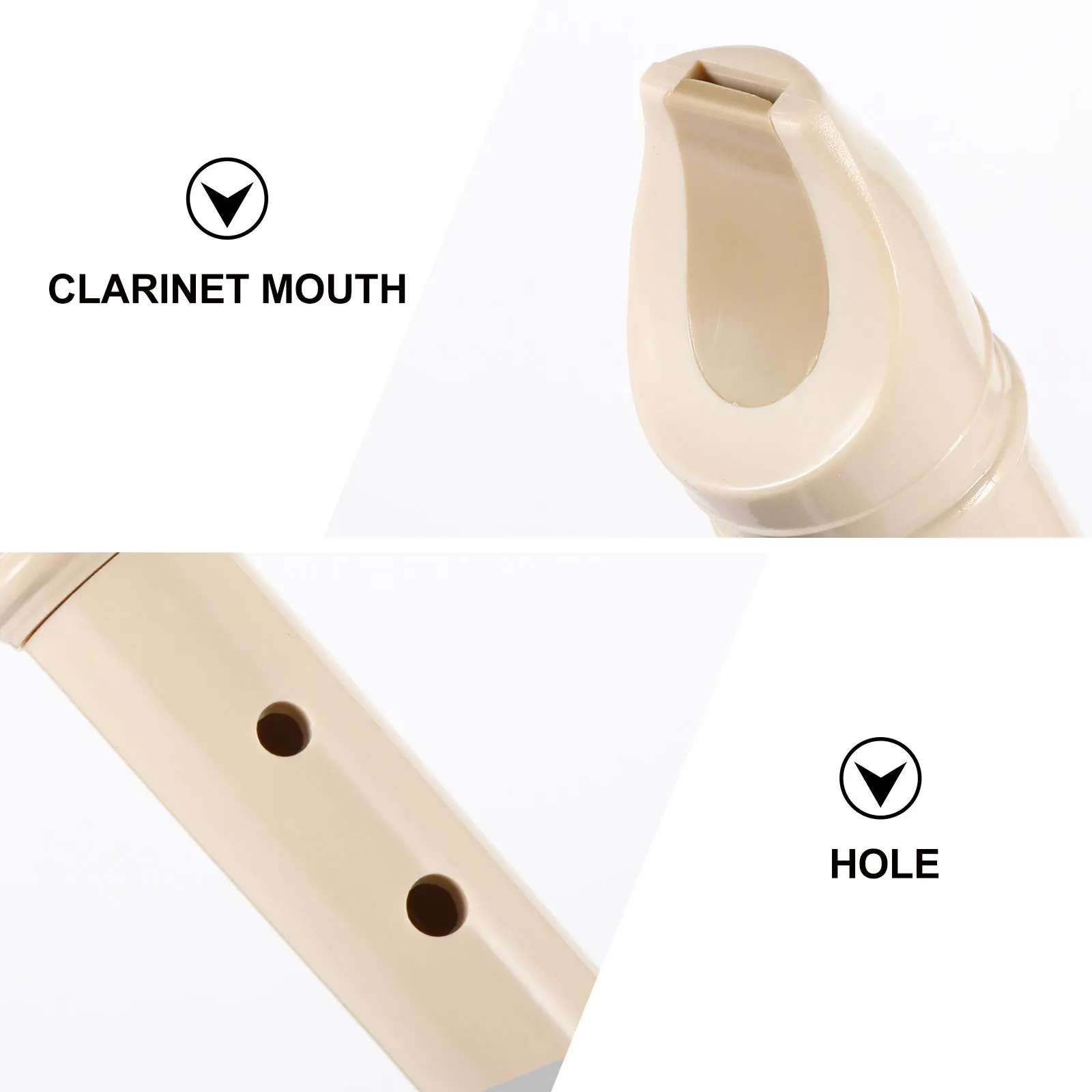 

Eight-hole Clarinet Educational Music Toy Kid Instrument Abs Children Flute Recorder for Kids Soprano