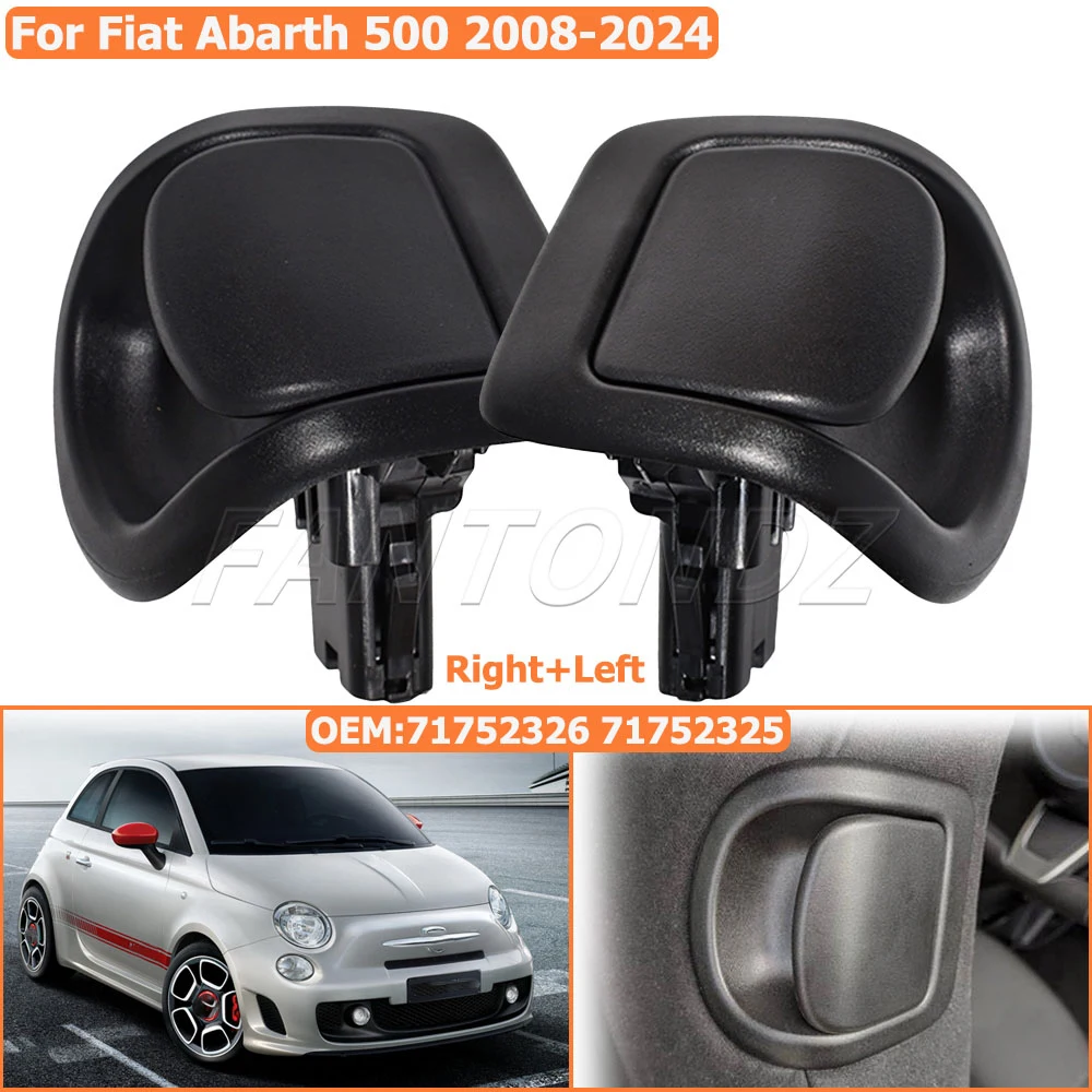 

1Pair Front Seat Adjustment Handle Left Right For Fiat Abarth 500 2008-2024 Front Seat Tilt Handles 71752326 71752325