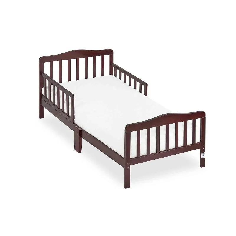 

Classic Design Toddler Bed Greenguard Gold And JPMA Certified, Low To Floor Design, Two Side Safety rails,