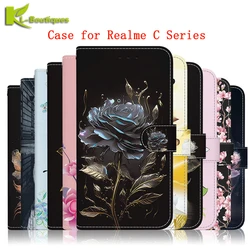 Wallet Card Stand Magnetic Flip Case For OPPO Realme C67 5G C53 C51 C51s C55 Note 50 4G Narzo N53 N55 Coque Leather Phone Cover