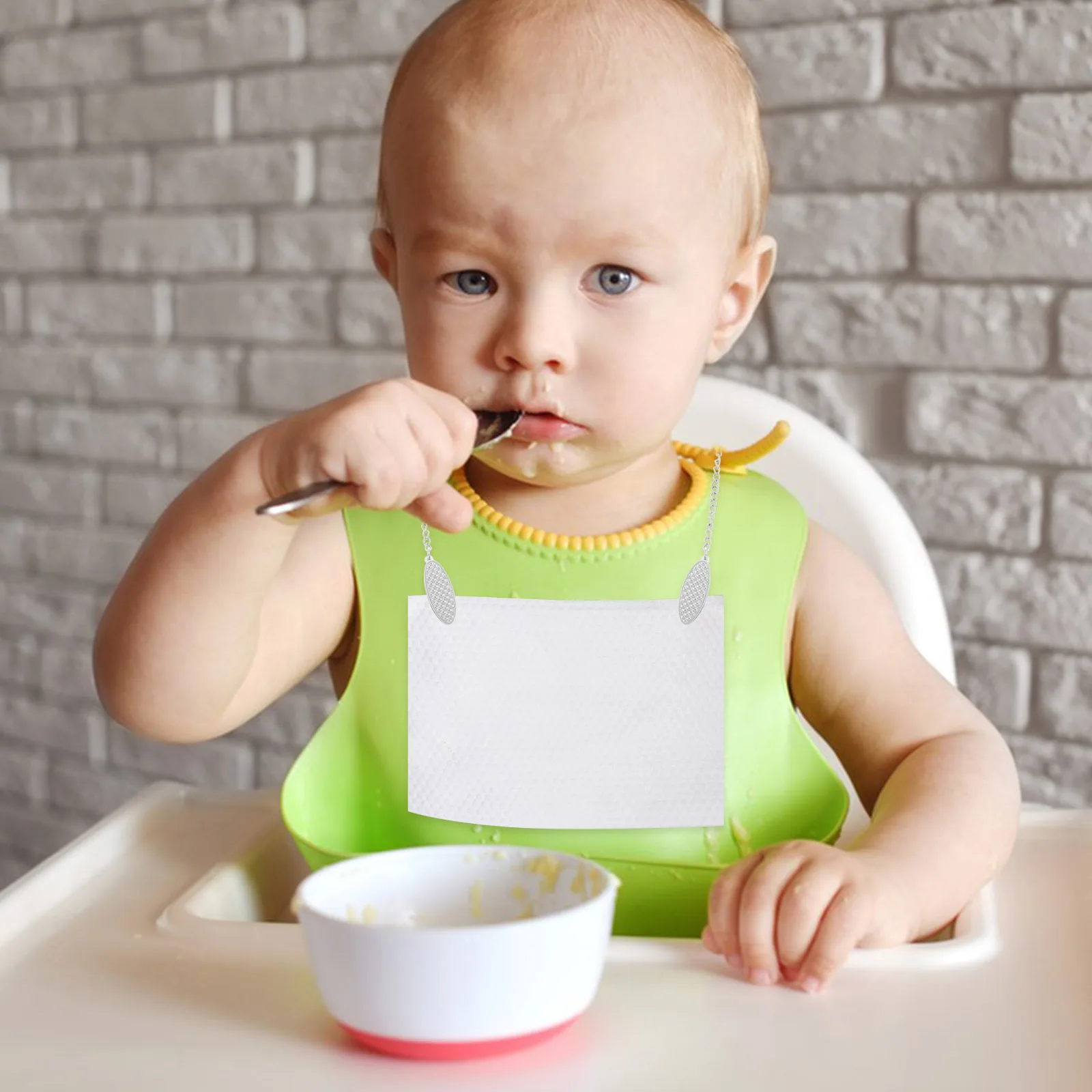 

2pcs Mask Chain Baby Pacifier Clip Dinner Napkin Holder Face Towel Bib Clips Infant Zinc Alloy Durable Portable