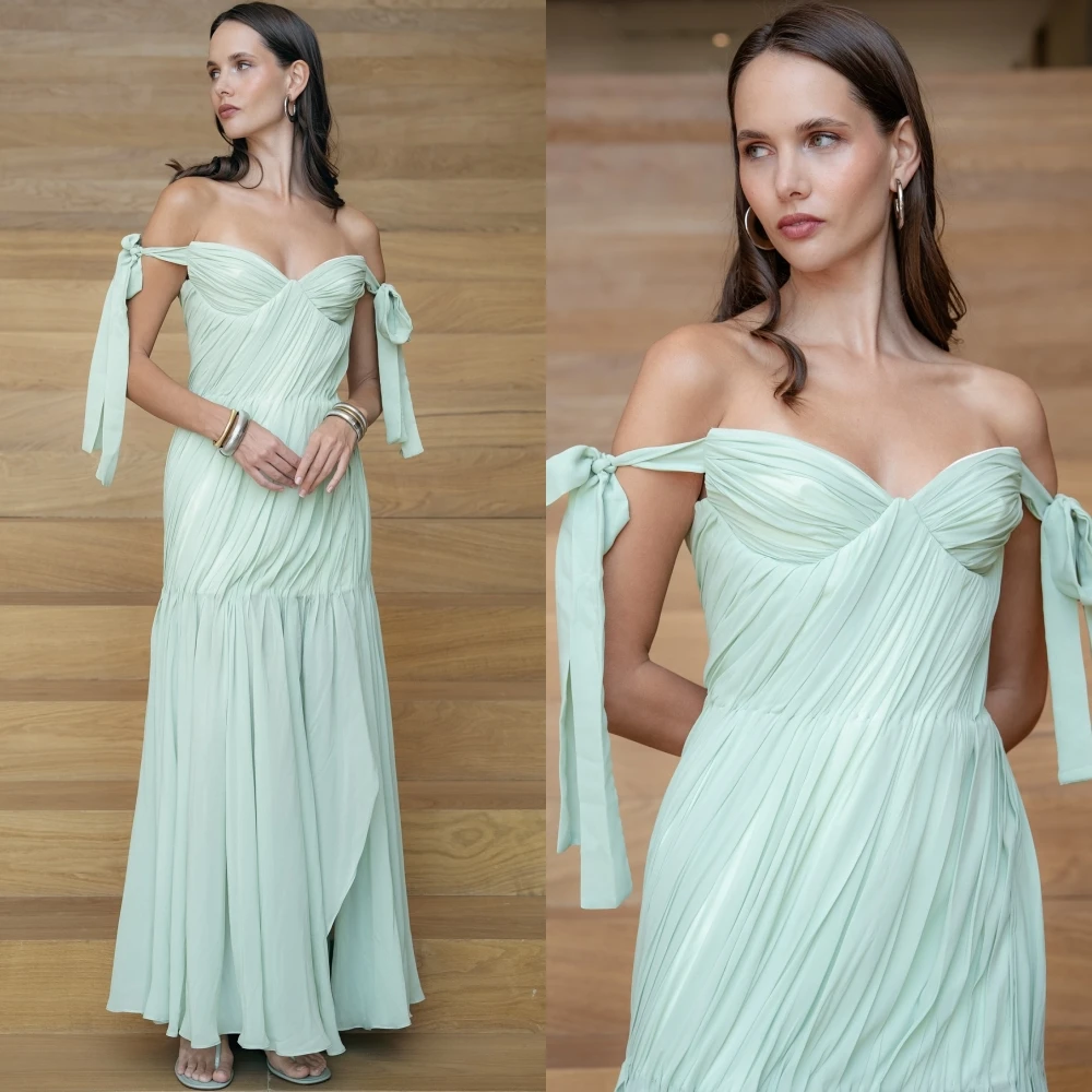 Maßgeschneiderte A-Linie U-Boot-Ausschnitt, elegantes, zartes Abendkleid, modisches Temperament, Partykleider, hochwertige, maßgeschneiderte Anlasskleider