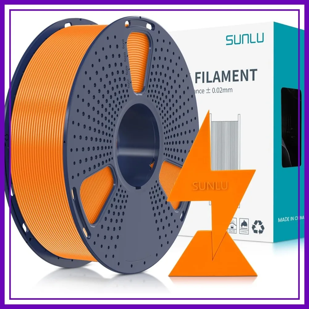 

High Speed PLA Filament 1.75mm, 30-600mm/s, Fast Printing 3D Printer Filament, 1KG Orange
