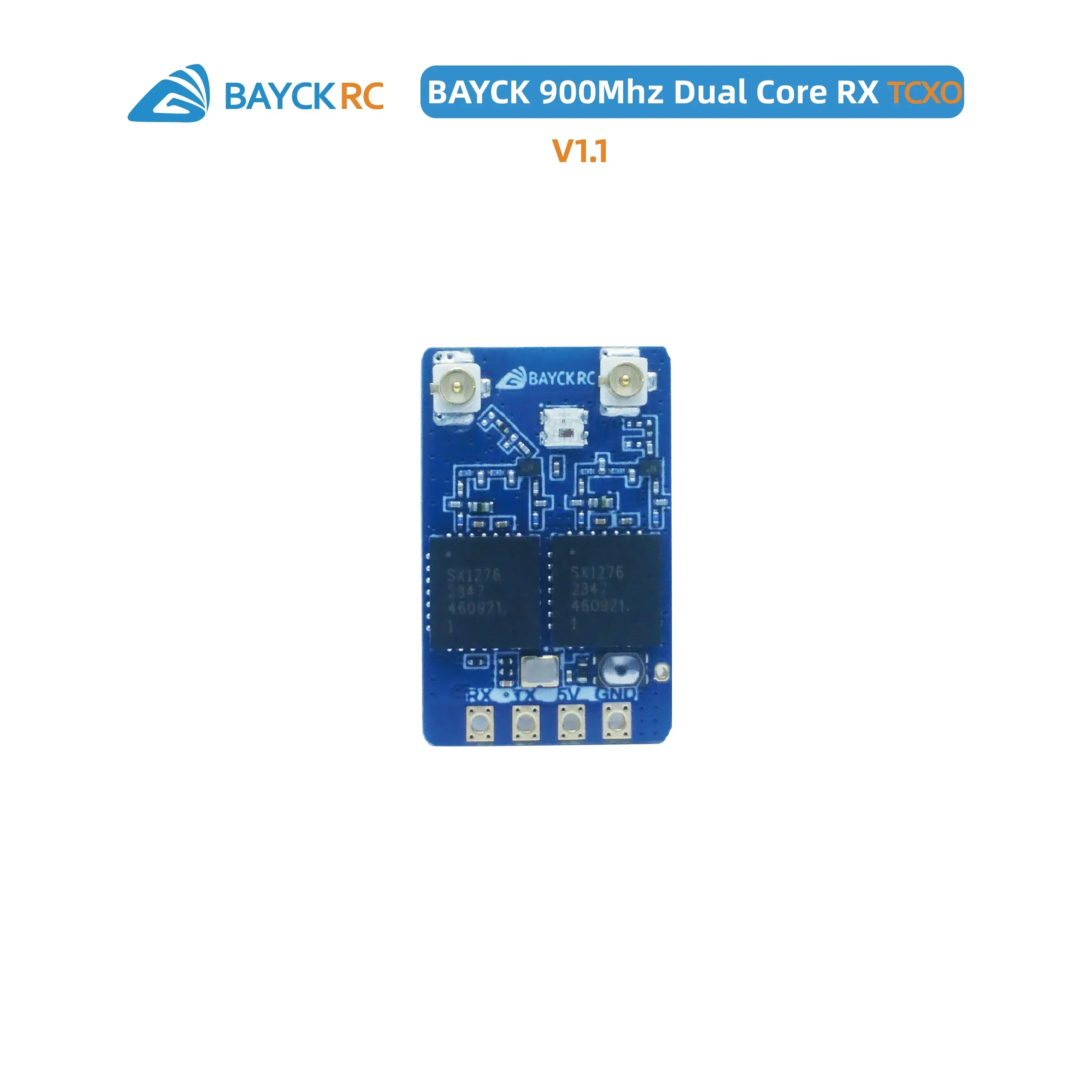 BAYCK 915MHz Dual Core RX ELRS 915 Diversity Receiver Dual Antenna Support CRSF/SBUS For FPV Drone Quadcopter RC Parts