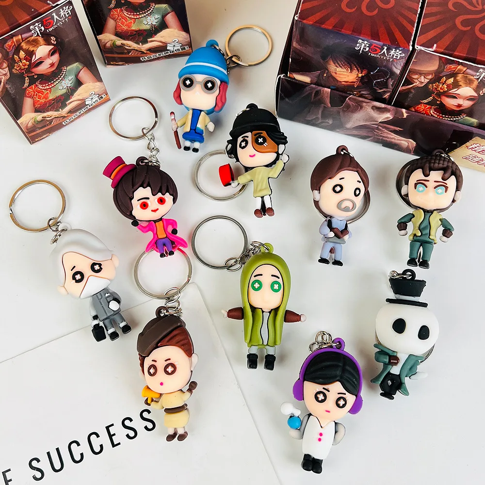 24pcs Cosplay Identity ⅴ Anime Game Figure Doll Keychain Blind Box Pendant Cartoon Doll Mystery Box Gift Wholesale