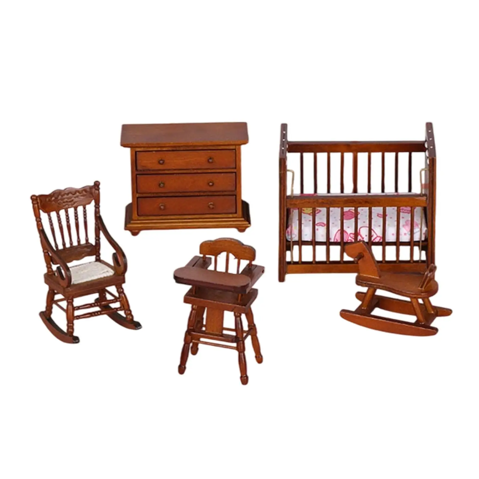 5 unidades 1/12 conjunto de móveis em miniatura para casa de bonecas brinquedos infantis para meninos meninas 3 + crianças