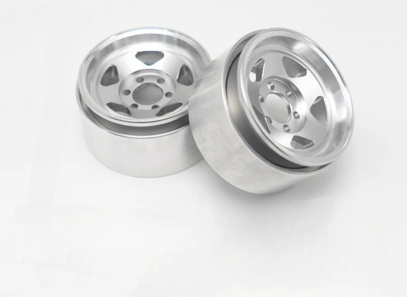 1PCS 1.9-inch five-pointed star metal wheels for 1/10 RC Crawler Car TRX4 SCX10 TRX6 RC4WD 90046 D90 4106 modification parts