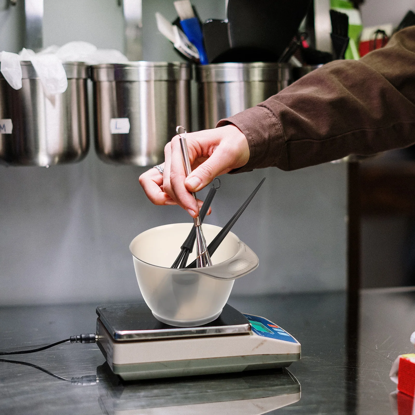 

1Set Hair Dye Coloring Tools Kit Premium Durable Hairdressing Brush Comb Mixing Spoon Portable for Salon Home Use Hair Coloring