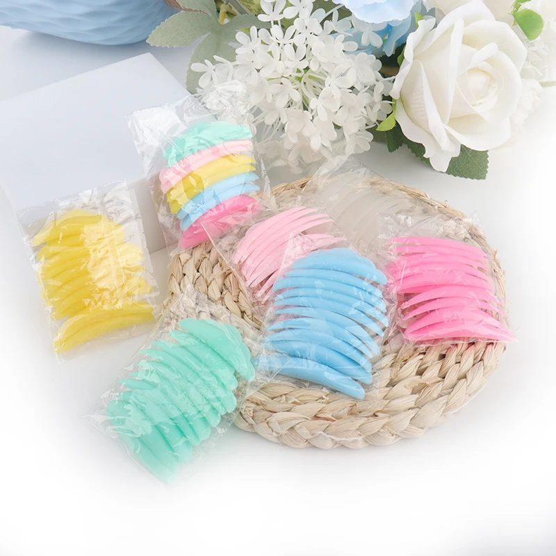 5 paia Kit per sollevamento ciglia Ciglia in silicone Perm Pad Estensione ciglia Ascensore Shield Aste 3D Ciglia Bigodino Applicatore Strumenti di trucco