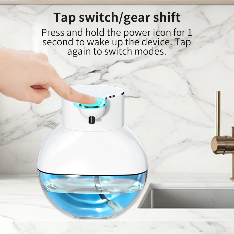 STLF 400ml ABS Plastic Touchless Visual Smart Sensor Soap Dispensers Wall-mounted Kitchen Bathroom Foam Dispenser Hotel Use