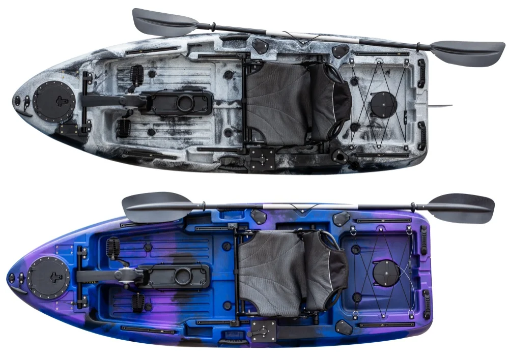 8フィート釣り用ペダルカヤック、軽量HDPEシーボート（1人乗り）、2.5m長さのツーリングカヤック、卸売販売