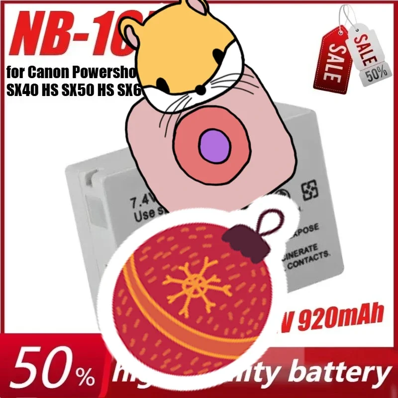 

7,2 В 920 мАч NB-10L для камеры Canon Powershot G1X G3X G15 G16 SX40 HS SX50 HS SX60 HS + зарядное устройство