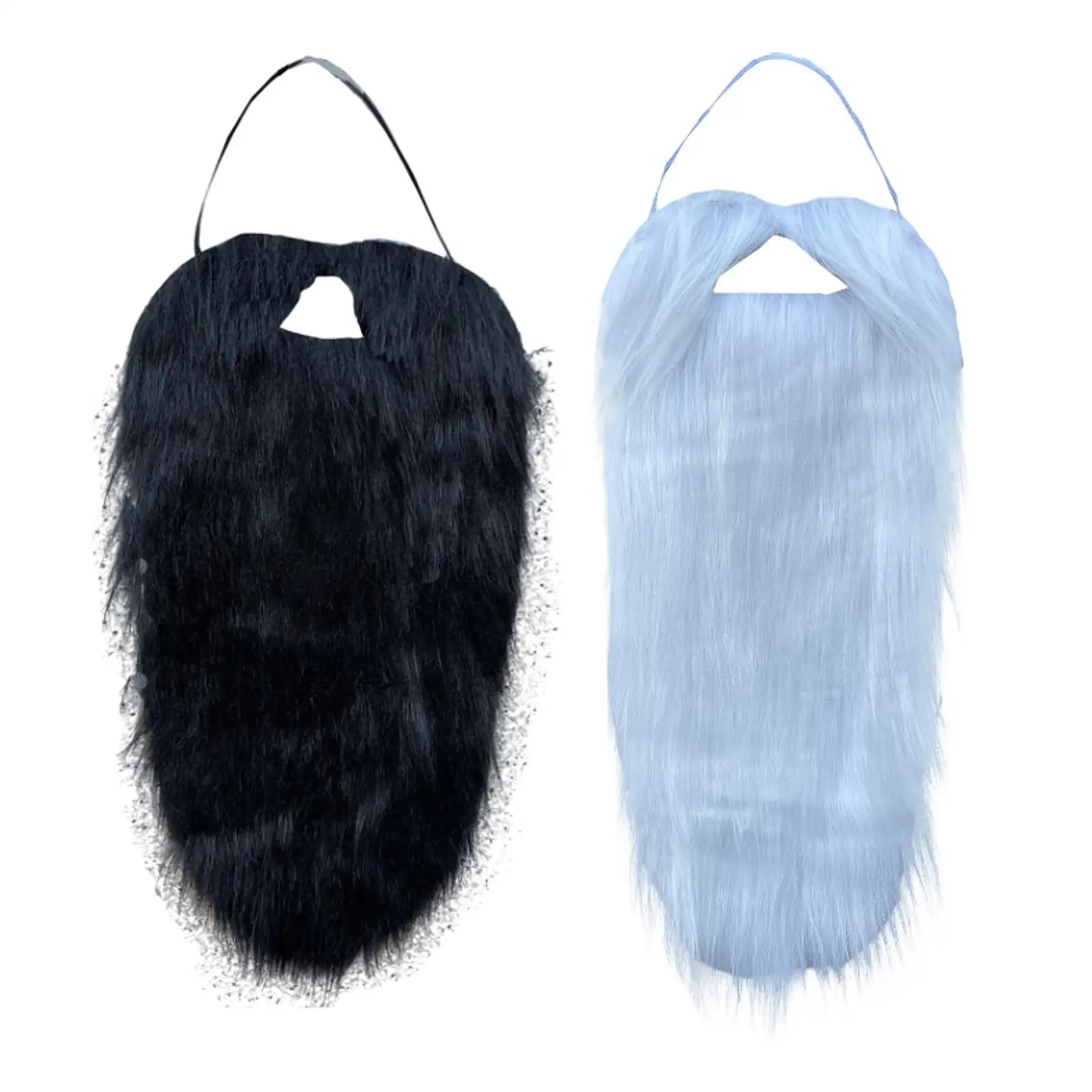 

Волосы на лице, длина 50 см, забавная накладная борода, Рождественская борода Санта-Клауса, искусственная борода для маскировки, реквизит для подростков, косплей, платье на Хэллоуин