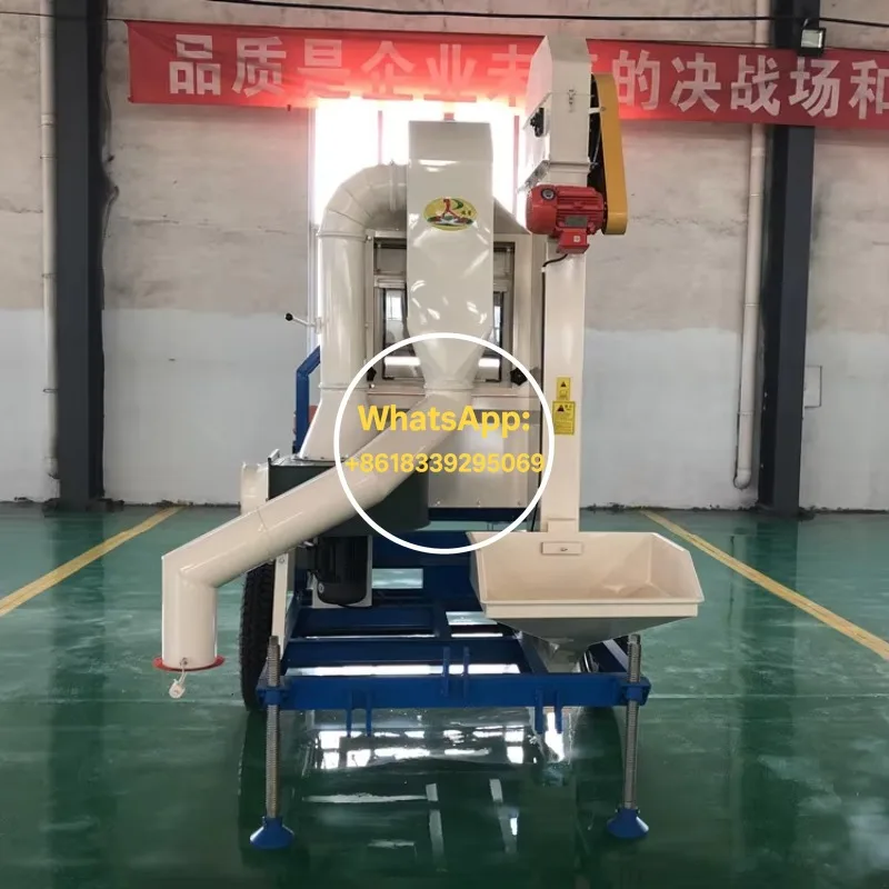 High Capacity Maize Grading Machine Seed Cleaner Vibrating Screen Separator For Black Pepper Grain Processing