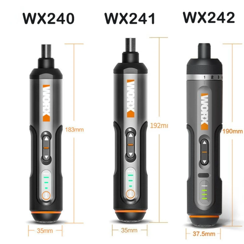Imagem -06 - Xiaomi Worx Mini Elétrica Chave de Fenda Grupo Chave de Fenda Elétrica sem Fio Inteligente Cabo Recarregável Usb Ferramenta de Reparo 4v Wx242