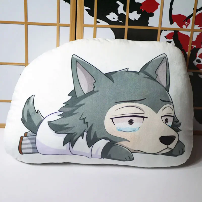 1 PCS Anime BEASTARS Cushion Pillows Plush Props Legoshi Double Sided Pillow Cartoon Home Decoration 45cm