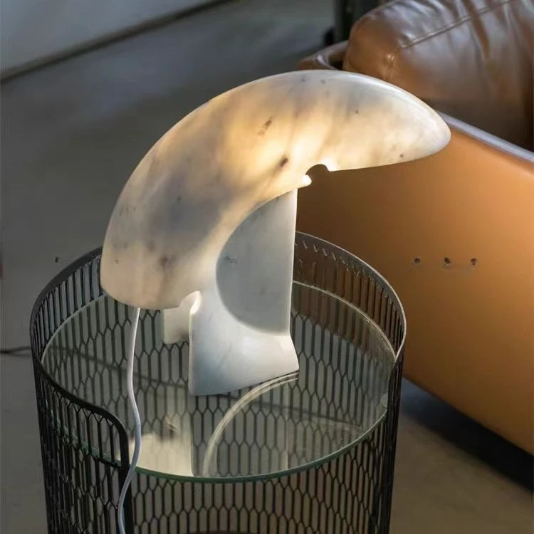 Candeeiro de mesa de mármore simples e moderno designer clássico sala de estar quarto lâmpada decorativa