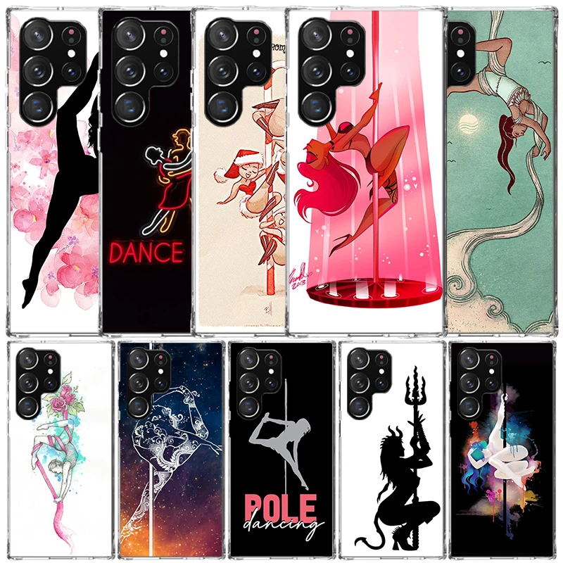 Pole Dancer Dancing Phone Case For Samsung Galaxy S22 S23 S24 Ultra S21 S20 FE S10 Plus S10E S9 S8 + S7 Edge Soft TPU Back Cover