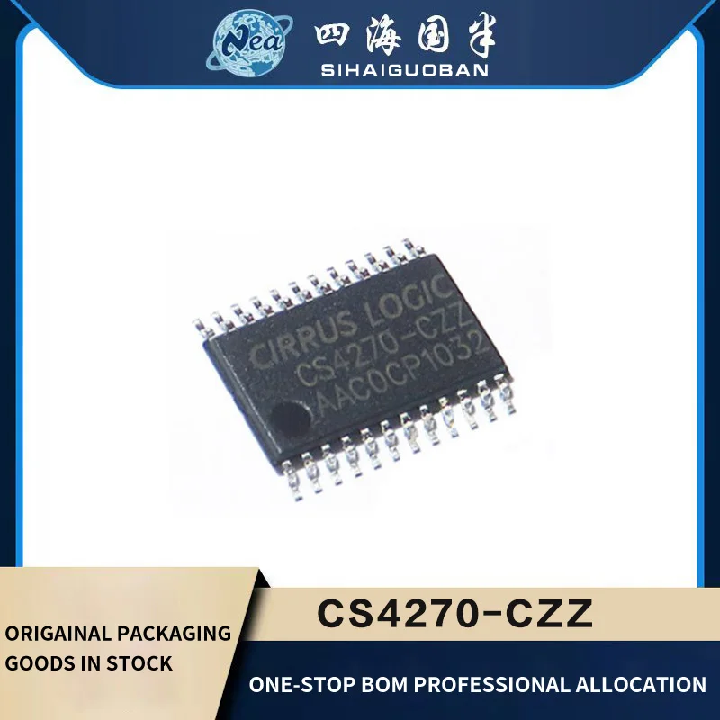 

2PCS Electronic ComponentsS CS4270-CZZ TSSOP24 CS4272-CZZR TSSOP28 IC CODEC 24BIT 105DB/114DB 24TSSOP