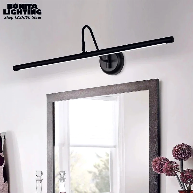 Modern LED Bathroom Mirror Front Lamp Anti Fog Vanity Fill Light Mural Lighting Rotatable Bedside Reading Wall Sconces Light