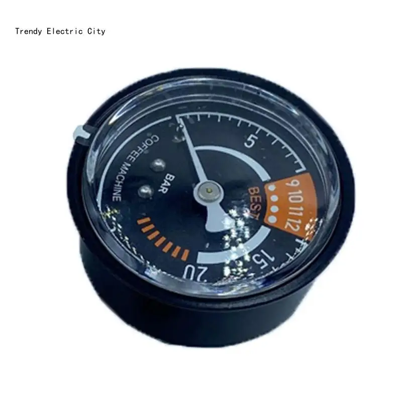 Professional 20 Bar Coffee Machine Pressure Gauge Metal Texture Suitable for Consistent Brewing and Enhancing Flavor R9CD