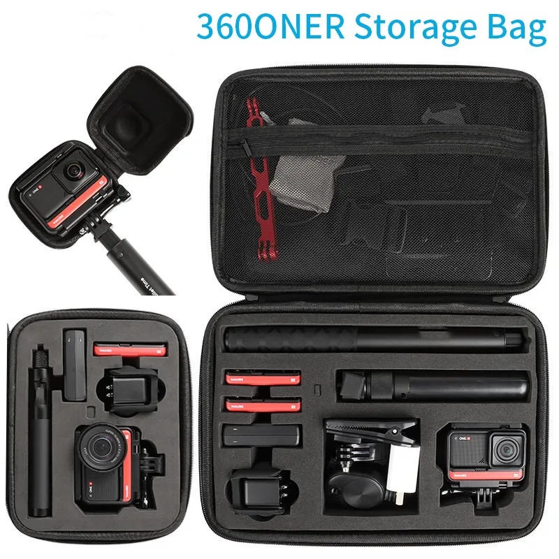 For Insta360 Accessories Waterproof Carrying Case Insta 360 ONE RS R 360 4k Wide Angle Camera Portable Action Camera Storage Box