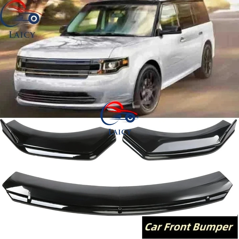 

LAICY For F0rd Flex 2009-2019 Car Front Body Bumper Lower Spolier Lip Chin Diffuser Splitter Air Dam Kit Protector Guard Covers