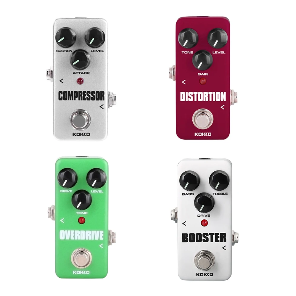 KOKKO Guitar Effect Compressor Booster Distortion Overdrive True Bypass Mini Single Guitar Pedal Guitar Parts & Accessories