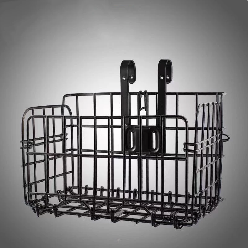 

Large Capacity Folding Bicycle Basket Riding Rear Rack Hanging Basket Scooters Handlebar Basket