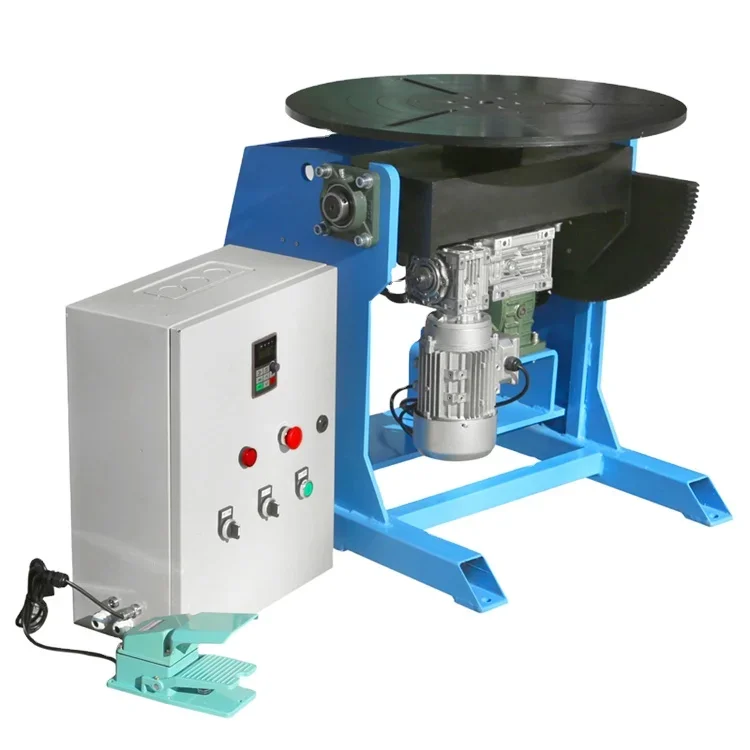 

Factory wholesale Heavy Automatic 600kg Capacity Adjustable Welding Positioner With Footpedal