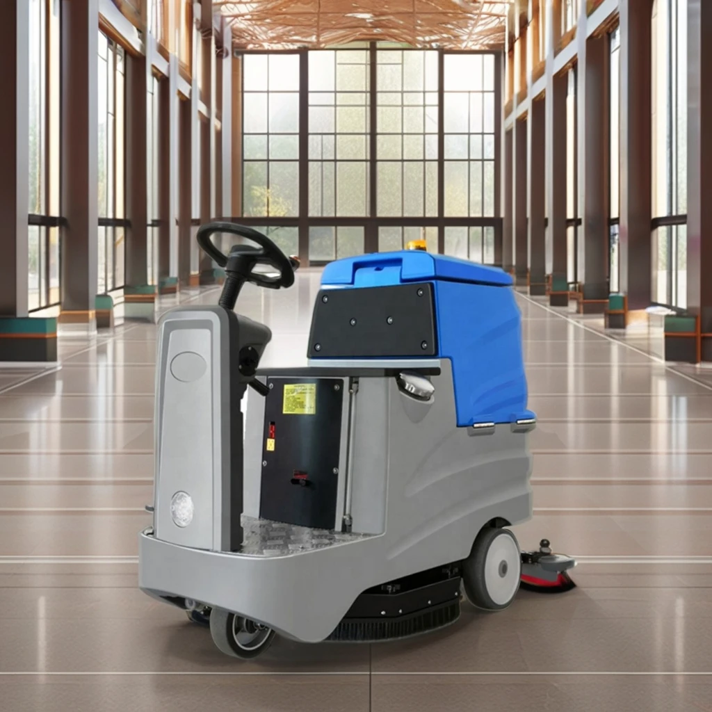 Ride On Type Automatic Floor Cleaning Machine Scrubber Commercial Floor Washing Multi-Scene Application Floor Scrubber