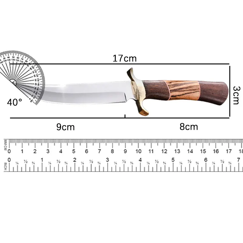 Outdoor High-Hardness Straight Knife Multi-Functional Knife Portable Knife Knife Wilderness Knife Outdoor Camping Knife