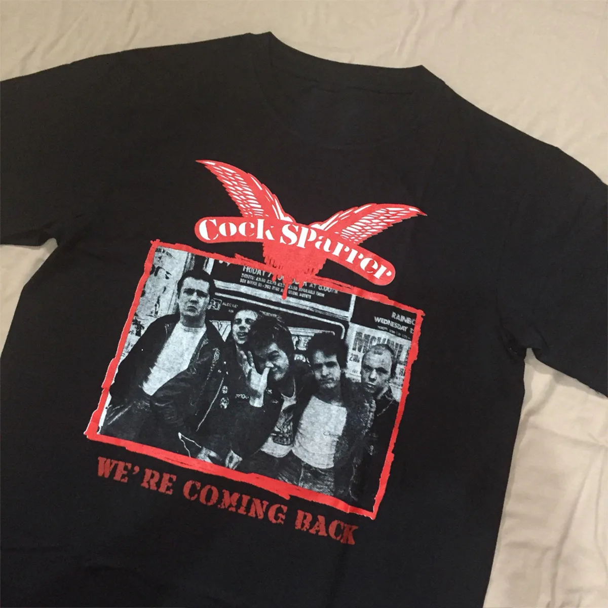 Tshirt Cock Sparrer Band T Shirt Size S-4XL Cotton EE1695