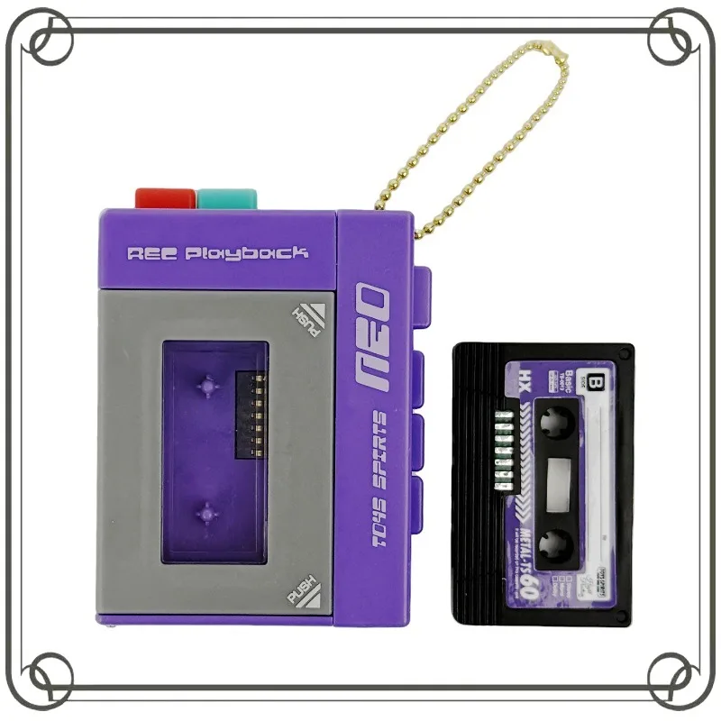 

Gashapon Q-version Portable Card Retro Recorder Pendant Can Be Recorded